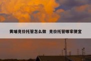黄埔竞价托管怎么做  竞价托管哪家便宜
