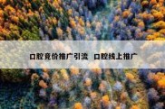 口腔竞价推广引流  口腔线上推广