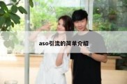 aso引流的简单介绍