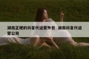 湖南正规的抖音代运营外包  湖南抖音代运营公司
