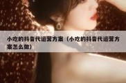 小吃的抖音代运营方案（小吃的抖音代运营方案怎么做）
