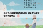 河北艺术高校餐饮加盟详情  河北艺术职业学院食堂情况