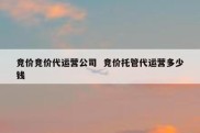 竞价竞价代运营公司  竞价托管代运营多少钱