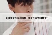 资深竞价托管的价格  竞价托管如何托管
