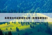东莞竞价代运营竞价公司（东莞车牌竞价）