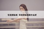 引流到私域  引流到私域卖什么好