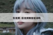引流到  引流到微信犯法吗