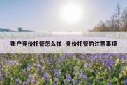 账户竞价托管怎么样  竞价托管的注意事项