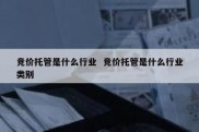 竞价托管是什么行业  竞价托管是什么行业类别