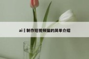 ai 制作短视频猫的简单介绍