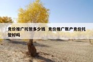 竞价推广托管多少钱  竞价推广账户竞价托管好吗
