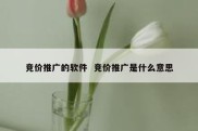 竞价推广的软件  竞价推广是什么意思