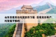 山东百度竞价托管软件下载  百度竞价账户托管是干嘛的