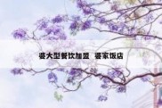 婆大型餐饮加盟  婆家饭店