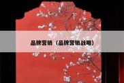 品牌营销（品牌营销战略）