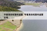 宁夏竞价托管代运营  宁夏竞价托管代运营公司