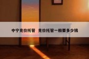 中宁竞价托管  竞价托管一般要多少钱