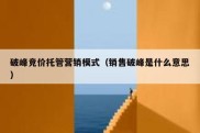 破峰竞价托管营销模式（销售破峰是什么意思）