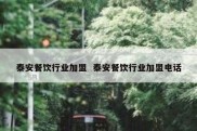 泰安餐饮行业加盟  泰安餐饮行业加盟电话