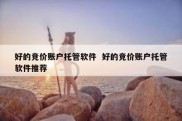 好的竞价账户托管软件  好的竞价账户托管软件推荐