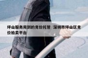 坪山服务周到的竞价托管  深圳市坪山区竞价拍卖平台