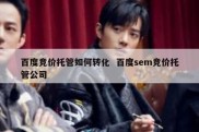 百度竞价托管如何转化  百度sem竞价托管公司