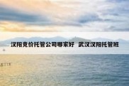 汉阳竞价托管公司哪家好  武汉汉阳托管班