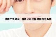 浩腾广告公司  浩腾公司现在的情况怎么样