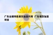 广东全国特色餐饮加盟代理  广东餐饮加盟项目
