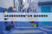 山东百度竞价托管推广公司  临沂百度竞价推广