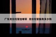广东竞价托管选哪家  竞价托管服务多少钱