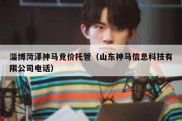 淄博菏泽神马竞价托管（山东神马信息科技有限公司电话）