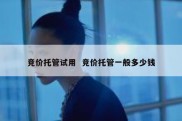 竞价托管试用  竞价托管一般多少钱