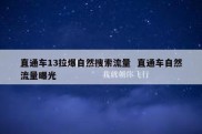 直通车13拉爆自然搜索流量  直通车自然流量曝光