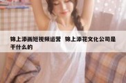 锦上添画短视频运营  锦上添花文化公司是干什么的