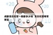 成都竞价托管一般都多少钱  竞价托管哪家便宜