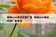 郑州sem竞价托管厂家  郑州sem竞价托管厂家电话