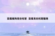 百度搜狗竞价托管  百度竞价托管服务