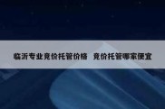 临沂专业竞价托管价格  竞价托管哪家便宜