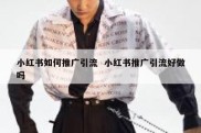 小红书如何推广引流  小红书推广引流好做吗
