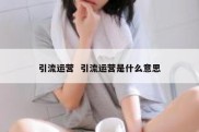 引流运营  引流运营是什么意思
