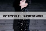 账户竞价托管哪里好（最好的竞价托管费用）