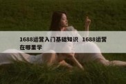1688运营入门基础知识  1688运营在哪里学