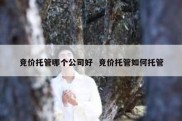 竞价托管哪个公司好  竞价托管如何托管