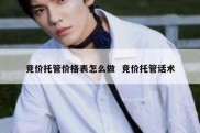竞价托管价格表怎么做  竞价托管话术
