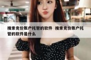 搜索竞价账户托管的软件  搜索竞价账户托管的软件是什么