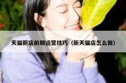 天猫新店前期运营技巧（新天猫店怎么做）