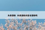 头条涨粉  头条涨粉抖音会涨粉吗