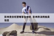 彭州竞价托管哪家信誉好  彭州市法院拍卖信息