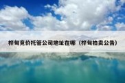 桦甸竞价托管公司地址在哪（桦甸拍卖公告）
